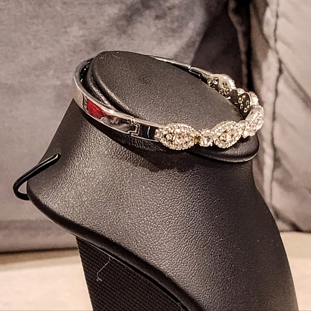 Givenchy Silver Filigree Patterns With Cubic Zirc… - image 6